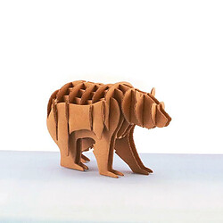 Graines Creatives Maquette d'ours en carton 13 x 8,5 x 6 cm