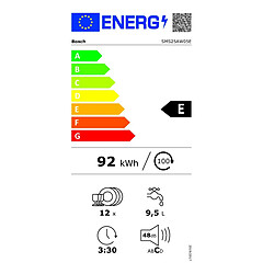 Lave-vaisselle 60cm 12 couverts 48db - SMS25AW05E - BOSCH