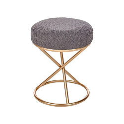 Beliani Tabouret en bouclé gris PRESHO