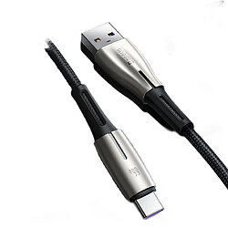 Universal Câble USB Type-C noir Chargeur ultra-rapide pour Huawei Spouse 40 P40 Samsung 66W 5A SCP FCP USBC Type-C câble