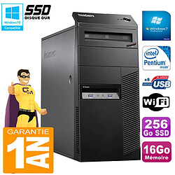 PC Tour Lenovo ThinkCentre M83 Intel G3250 16Go 256Go SSD Graveur DVD Wifi Win 7 · Occasion 