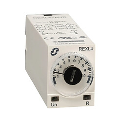 relais temporisé - embrochable - harmony time - travail - 4of - 230v ac - schneider electric rexl4tmp7