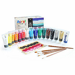 Primo Coffret 16 peintures acrylique et accessoires