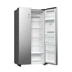 Réfrigérateur américain HISENSE - RS711N4WCE - 2 portes - Classe énergétique E - 91 x 64,3 x 178,6 cm - Inox pas cher