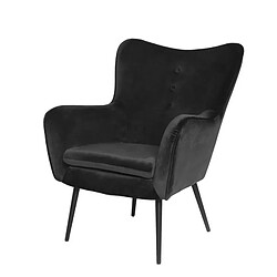 Meubler Design Fauteuil En Velours Design Zola - Noir