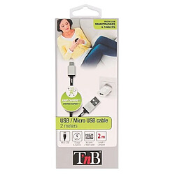 T'Nb Câble USB Micro USB 2 m anti-noeud