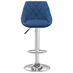 Avis vidaXL Tabourets de bar lot de 2 bleu velours