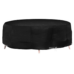 vidaXL Housse pour salon îlot 10 œillets Ø236x67 cm rond 