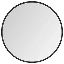 Maison Chic Miroir mural | Miroir Décoration pour Maison Salle de Bain Noir 60 cm -GKD17790