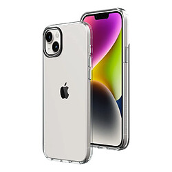 RHINOSHIELD Clear Compatible avec [iPhone 14 Plus] Résiste au jaunissement, Haute Transparence, Coque de Protection Personnalisable Clear - Contour objectifs Photo Noir