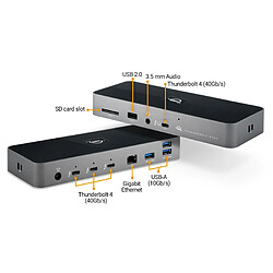 Avis Indigo Et Cote Femmes OWC Thunderbolt 3 Dock - Dockingstation - Thunderbolt 3 - Mini DP - GigE - 85 Watt