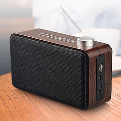 Universal Portable en bois Bluetooth compatible en haut-parleur Contrôle tactile Subwoofer Stéréo MP3 Altavoce Prise en charge de la carte TF AUX USB MUSIC BOX 