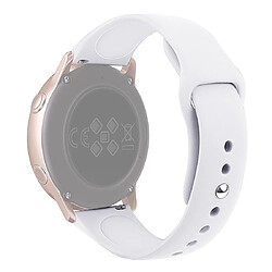 Acheter Wewoo Bracelet pour montre connectée Galaxy Watch Active 2 Smart couleur unie de poignet en siliconeTaille S Blanc