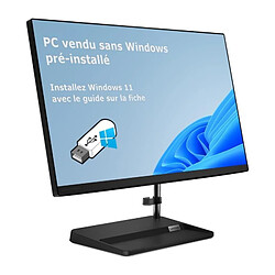 PC de Bureau Tout-en-un - LENOVO IdeaCentre 3 24IAP7 - 23.8 FHD - Intel Core i5 12450H - 16Go RAM - 512 Go SSD - Sans Windows