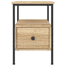 Maison Chic Table de chevet | Table de nuit chêne sonoma 34x36x50 cm bois d'ingénierie -GKD55753 pas cher