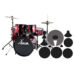 XDrum Rookie 20? Studio Batterie Rouge Avec Set Sourdines 