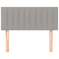 Avis Maison Chic Tête de lit moderne pour chambre - Décoration de lit Gris clair 80x5x78/88 cm Tissu -MN26260