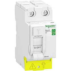 interrupteur différentiel - schneider resi9 xp - 2 pôles - 63a - 30 ma - type ac - schneider electric r9prc263