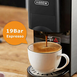 Machine à café HiBREW H3A 5 en 1, pression 19 bars, mode froid/chaud, réservoir d'eau 1000 ml, protection anti-séchage pas cher