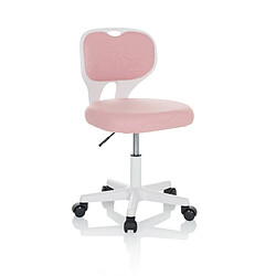 Chaise pivotante pour des enfants KIDDY TOP W Rose hjh OFFICE pas cher