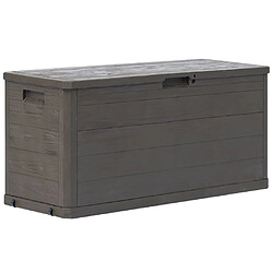 vidaXL Boîte de rangement de jardin 280 L Marron 