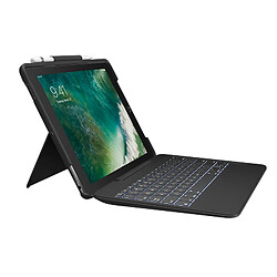 Logitech SLIM COMBO clavier pour téléphones portables Noir Pannordique Smart Connector