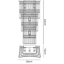 Avis Luminaire Center Applique murale Gianni 4 Ampoules chrome poli/cristal