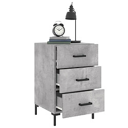 Acheter Maison Chic Table de chevet,Table de Nuit,Meuble de Rangement gris béton 40x40x66 cm bois d'ingénierie