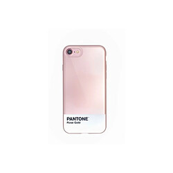 Coque PANTONE iPhone 7 bumper rose doré 