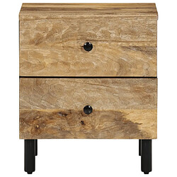 Avis Maison Chic Table de chevet, Table de Nuit, Meuble de Rangement 40x33x46 cm Bois de manguier solide