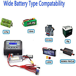 Acheter Chargeur de batterie Lipo RC C150 150W 10A | Compatible avec les batteries DJI Tello, 7.4V 1200mAh, 3.7V 2000mAh | Pour Radiofly Space Kondor Drone