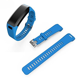 Wewoo Bracelet pour montre connectée Dragonne Sport en silicone Garmin Vivosmart HR 1 Bleu