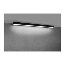 Luminaire Center Suspension Pinne Aluminium Noir 1 ampoule 150cm