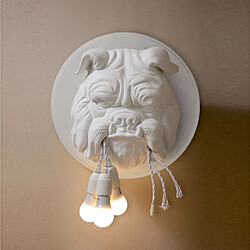 Acheter Universal Tête d'animal nordique lampe murale salon salle à manger apprentissage chambre créative designer bulldog lampe murale lampes LED