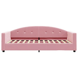 Acheter Maison Chic Lit d'appoint avec matelas | Lit de jour | Lit de repos rose 100x200 cm velours -GKD64439