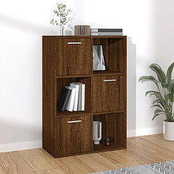 vidaXL Armoire de rangement Chêne marron 60x29,5x90 cm