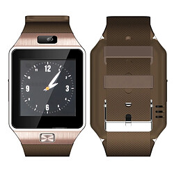 Wewoo Montre conectée or 2G Smartwatch Téléphone, Anti perte / Podomètre / Moniteur de Sommeil, MTK6260A 533 MHz, Bluetooth / Appareil photo