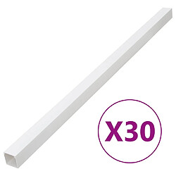 vidaXL Goulotte de câble 100x40 mm 30 m PVC