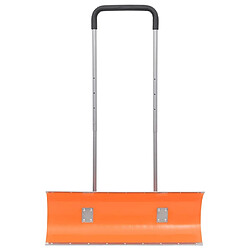 vidaXL Pelle à neige avec poignée extensible orange 96cm lame en acier