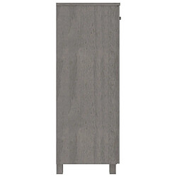 Avis vidaXL Armoire à chaussures HAMAR Gris clair 85x40x108 cm Pin massif