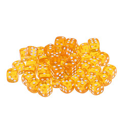 50pcs acrylique à six faces dés 12mm d6 dés pour d u0026 d dnd rpg jeu de plateau orange Dés de 12mm