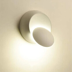 Stoex Applique Murale Rotative à 360 Degrés Blanc Chaud Lampes Chevet Lampes Murale Créatives pour Couloir Escalier Salon Salle Coucher (Bl