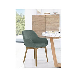 LF SALON Chaise Lot de 2 fauteuils KONNA vert