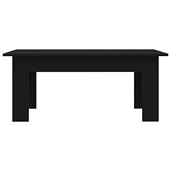 Avis vidaXL Table basse Noir 100x60x42 cm Bois d’ingénierie