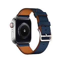 Acheter Wewoo Pour Apple Watch 3/2/1 Génération Cross Band en Cuir Universel 38mm Bleu Foncé