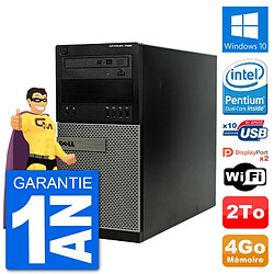 PC Tour Dell 7020 Intel Pentium G3220 RAM 4Go Disque Dur 2To Windows 10 Wifi - Occasion