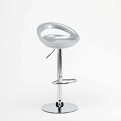 Avis Superstool Tabouret haut pour bar et Cuisine réglable en hauteur pivotant avec repose-pieds Hollywood, Couleur: Gris