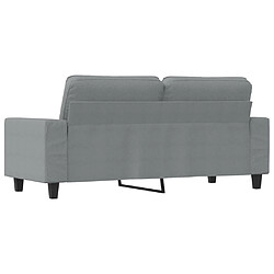 Maison Chic Canapé à 2 places,Sofa de Salon,Canapé droit Gris clair 140 cm Tissu -GKD913592 pas cher