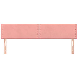 Avis Maison Chic Lot de 2 Têtes de lit design pour chambre - Décoration de lit Rose 80x5x78/88 cm Velours -MN88161