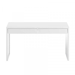 Dansmamaison Bureau 2 tiroirs - Blanc - DESIGN